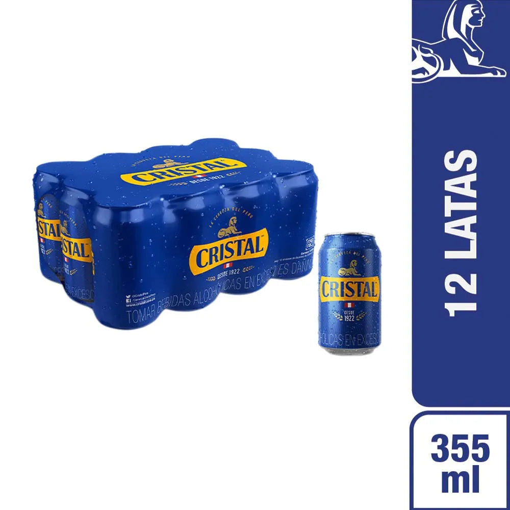 CERVEZA CRISTAL LATA 355ML