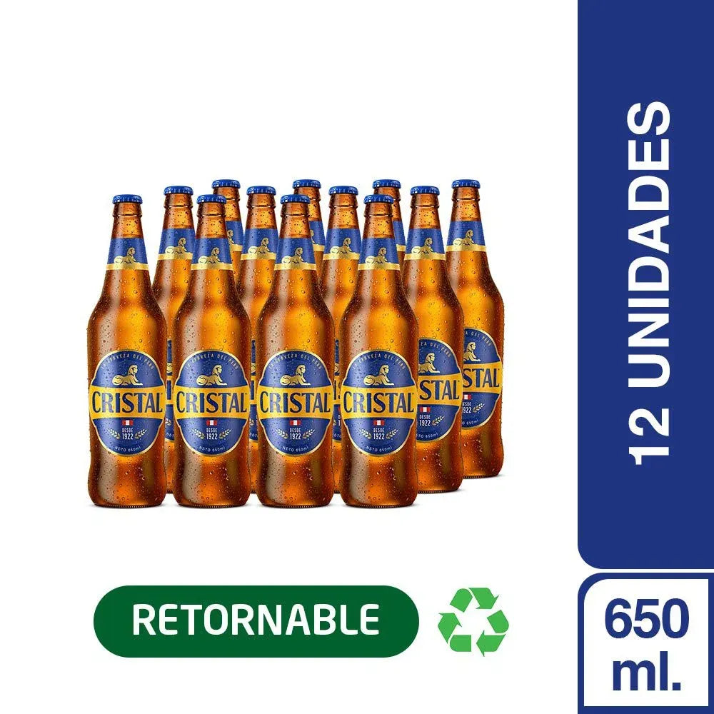 CERVEZA CRISTAL 650ML